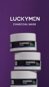 [UPGRADE FORMULA] 2PCS LUCKYMEN Charcoal Mask - Mengangkat Komedo dan Mencerahkan Wajah