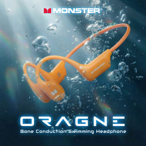 monster | Monster BC300 Bone Conduction Bluetooth 6.0 Headphone IPX8 Waterproof Wireless Swimming Earphones Built-in 32GB Sport Earhook