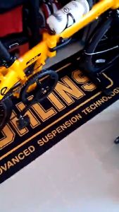 พรมมอเตอร์ไซค์ 50X160CM หัวรถจักรเท่พรมปูพื้น สําหรับรถจักรยานยนต์ Honda Yamaha Kawasaki