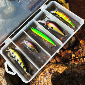 Proberos 5 Minnow Crankbait Mồi Câu Cá Nhân Tạo Cao Cấp Mồi Cứng Chất Liệu ABS Bền Đẹp Cho Sông Đại Dương Hồ Câu Cá Biển