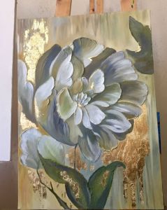 lukisan abstrak modernlukisan bunga abstrak modern teksture