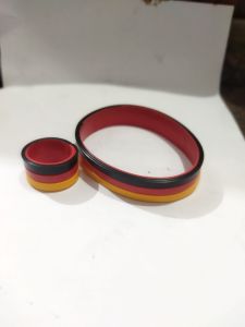 SATU SET / SATU PASANG GELANG KARET DAN CIN CIN KARER BENDERA GBR / GELANG RUBER