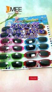 12Pcs Party Gift Sunglass Black Lenses 6 Colors Pad For Party Gift-Loot Bag Filler