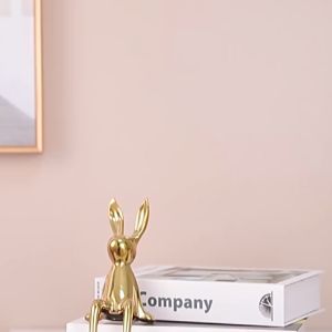 Eyre Ornamen kelinci merah bersih yang kreatif pintu masuk ruang tamu rumah lemari TV lemari anggur dekorasi kantor perabot kamar sampelCreative net red rabbit ornaments home living roomdecorations sample roo