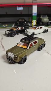 Mô Hình Xe Hơi Hợp Kim Kim Loại Rolls-Royce Phantom 6x6 Wraith Tỷ Lệ 1:32 Có Đèn Và Âm Thanh Xe Địa Hình Đồ Chơi Dành Cho Trẻ Em