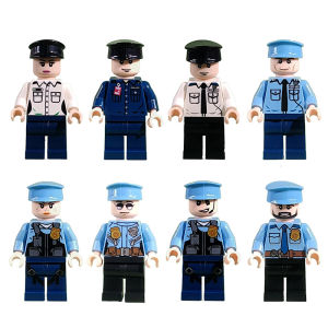 LEO Minifigures Toy Building Kit Toys Building Blocks Friend Ninja Superhero Military Police Occupation Building Bricks for Preschool Children Ages 3+ Kids Toys Compatible with All Brands