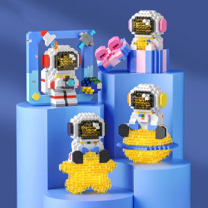 Astronaut Doll Cartoon Building Block Bricks Toy Assembly Particle Children Development Education Collection Toys Puzzle Boys And Girls Birthday Gifts Kids toys