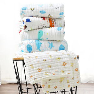 Newborn Baby Soft Gro-Bag Cotton Gauze Newborn Bath Towel Baby Small Quilt Newborn Cotton Quilt Package