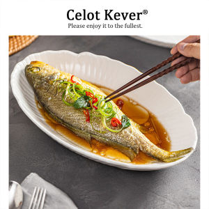 Steamed Fish Special Porcelain Fish Plate