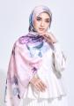 Deana Fleur Satin Shawl - Long Shawl / Muslimah Shawl / Tudung Panjang / Muslimah Scarves / Satin Shawl / Long Hijab / Rectangle Shawl. 