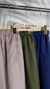 Celana Panjang Hommy Wanita Kulot Katun Polymicro Polos Jumbo Taliserut