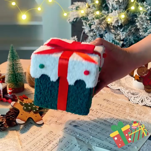 Christmas Apple Boxs 12cm Candy Box High-End Thick Flannel Box Handmade DIY Christmas Gift Box