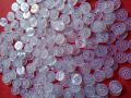 Butones polyester button black/clear sold per 100 Pcs . pang school uniforms and polo shirt.. 