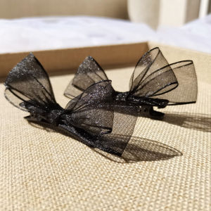 2021 New Butterfly Knot Hair Clip Side Part Hair Accessories Fairy Tale Elegant Hair Grips Fringe Clips Hair Decorations