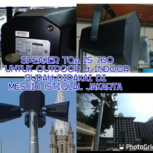 speaker Toa ZS 760 tersedia warna hitam dan putih produk istimewa premium kualitas sesuai dengan harga Cocok sekali untuk sound system di area indoor & outdoor Suara terarah low noise bersih jelas sudah di buktikan di pasang di area outdoor Mesjid istiqal