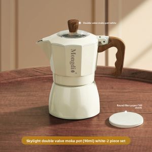 MONGDIO | Dual Valve Moka Pot Espresso Extraction Coffee Maker