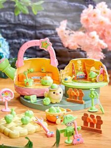 Childrens House in a Box Toy Cute Chick Raising House Rabbit Cat Simulation Pet for 3 to 6 Years Old Boys And Girls Gifts