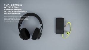 AIAIAI TMA-2 Studio Wireless+ Over-Ear Headphone Black High-Quality Audio DJ Monitor with Noise-Cancellation and Built-in Mic 1-Year Warranty