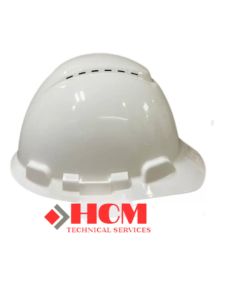 3M H701V - Nón bảo hộ 3M màu trắng CÓ lỗ thoáng khí nón giúp giảm chấn và chịu va đập bảo hộ tốt