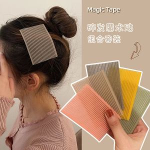 Trending Girl Bang Sticker Sticky Broken Hair Velcro Top Hair Fringe Grip Stabilizer Pad Hair Sticker Bean Bag Storage Hair Fantastic Hook and Loop Fasteners
