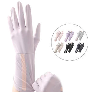 Sun Protection Gloves Summer Touchscreen Breathable Non-Slip Driving Gloves Sunscreen Hand Covers for Women Outdoor Shopping