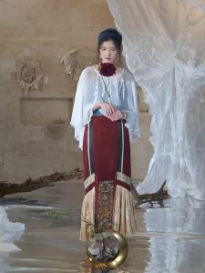 Celebrity Same Style Modified Mian Skirt Half Skirt