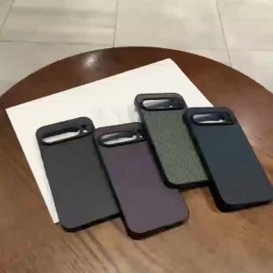 szhaiyu | For Magsafe Magnetic Phone Case for Google Pixel 11 10 9 Pro XL  8 7 6 Pro 10A 9A 8A 7A 6A Carbon Fiber Leather Protective Cover