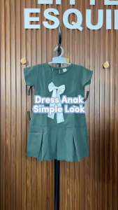 Little Esquina Dress anak perempuan lengan pendek 1 2 3 4 5 6  Tahun LE 2169