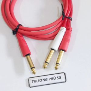 Cáp chia 6 ly 1 ra 2 đầu dài 1.5m / Chia 6 ly Mono ra 2 đầu 6 ly Mono âm thanh