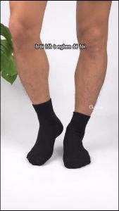 Combo 5 đôi vớ nam nữ cổ cao trơn màu tất thể thao cổ cao chất liệu cotton cao cấp thoáng khí khử mùi - GOMSOCKS-CAO-CB5