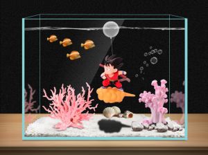 Son GoKu cưỡi mây Thợ Lặn trang trí hồ Cá Cảnh