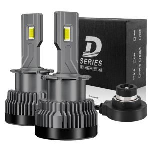 2PCS D2S D4S LED ไฟหน้า HID D1S D3S D8S LED ไฟหน้า D2R D4R หลอดไฟ 30000LM Xenon รถ Turbo โคมไฟ Canbus 6000K Plug & Play