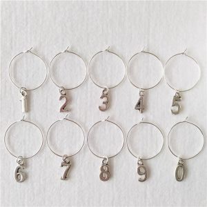 Creative Constellation Wine Glass Marking Ring Digital Cup Discriminator Water Cup Teacup Wine Glass Recognizer Wine Glass Identification