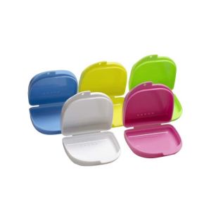GULPOOE Dental Orthodontic Box Denture Tray Teeth Retainer Storage Box Braces Retainer Case Vent Holes Teeth Retainer Box