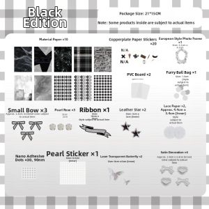DIY Material Kit Retro Snack Packaging Decoration