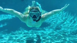 JoyMaySun | Snorkel Mask Silicone Skirt Tempered Glass Swimming Goggles Scuba Diving Panoramic HD For Adult Youth Anti-Fog with Nose Cover