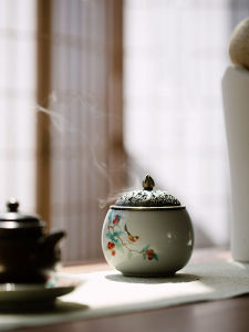 Ruyao Ceramic Miniature Incense Burner Tower Shangxuan Indoor Sandalwood Ceremonial Ceramic Replica Ancient Incense Burner Ruyi Porcelain Base