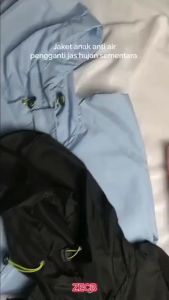 Jaket Sporty Anak 2-14Thn: Bahan Parasut Anti Air & Hoodie