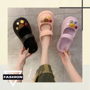 4 สีพาทเทล 💌 รองเท้าหัวโต ตัวติดแบ๊วๆ ใส่แล้วนำเทรน พื้นนุ่มนิ่ม ใส่และสำหรับบุกครู่ ผู้หญิง 🛍️