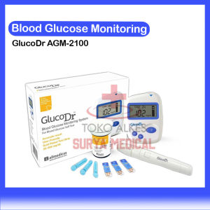 GlucoDr AGM-2100 | Alat Cek Glucose | Tes Gula Darah + 25 Strip Gluco Dr