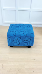 Thickened elastic footstool cover sofa stool cover solid color elastic square stool footstool cover 7colors