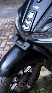 Cover Dudukan Plat Nomor Honda Stylo 160 & Cover Variasi Plat Nomor Motor Exie Art