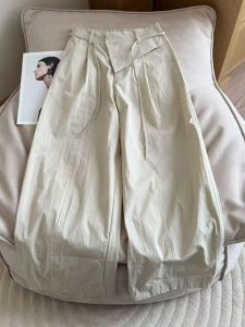 YIQINGDAI | Comfortable Slimming Trousers Straight Leg Cropped Pants