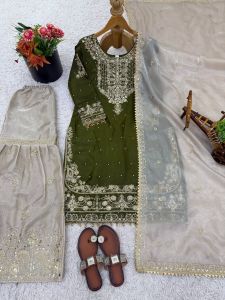 ( PRE- ORDER) PRESENTING KURTI- PALAZO WITH DUPATTA (ETA: 10 DAYS)