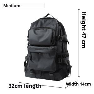 MOYYI Street Style Backpack For Men Commuter Light Large Capacity Multi Compartment Laptop Backpack For College School Students