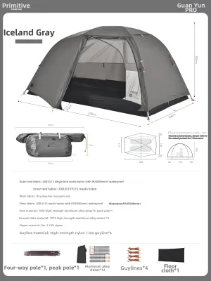 The Primitive | Portable Lightweight Water-resistant and Windproof Tent