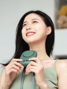 Mini Fan Portable Neck Fan Bladeless Mute Fans 3 Speeds Adjustable Hanging Cooler Neck Hanging Handheld Fan