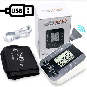 Automatic Sphygmomanometer USB Wrist Blood Pressure Monitor Voice Tonometer Meter Digital Portable Health Care Hematomanome