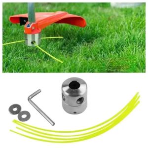 HOHODALINK Dudukan Pisau Senar Mesin Potong Rumput Trimmer Line Head Dengan Bahan Alumunium Kuat Anti Karat Mata Pisau Mesin Potong Rumput Model Senar Tali Dengan Bahan Alumunium Kuat