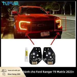 Mạch Đèn LED DRL Màu Vàng Hổ Phách Cho Ford Ranger T9 2023-2024 Nâng Cấp Đèn Chạy Ban Ngày 3200LM 15W Thay Thế Cụm Đèn Pha